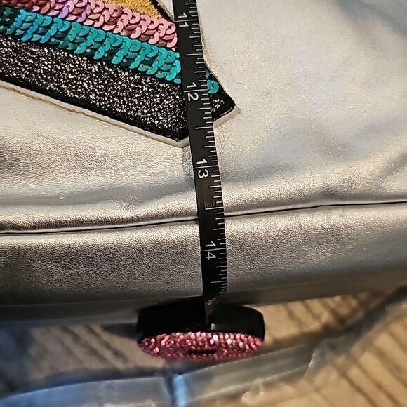 Star ring tote bag silver sequin NWT T shirt and Jeans - Picture 5 of 10